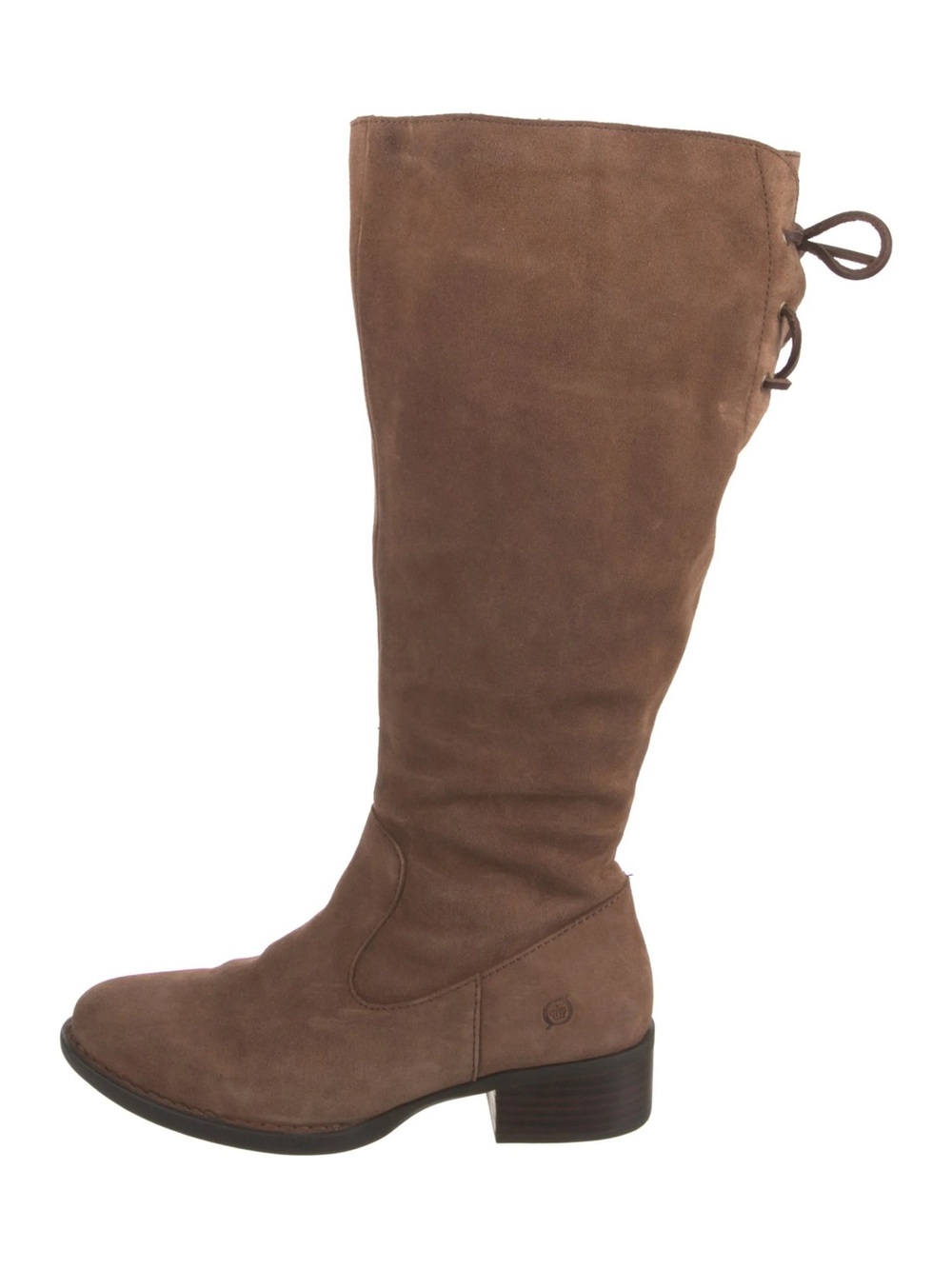 Børn $200 • size 7 •  "Cotto" Tall Brown Suede Lace Up Boots  • fall 2020
